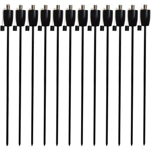 Harbour Housewares Garden Fire Torch - Oil / Paraffin Black Lantern - 1460mm Barrel Design - Pack Of 12 Harbour Housewares Garden Fire Torch - Oil / Paraffin Black Lantern - 1460mm Barrel Design - Pack Of 12