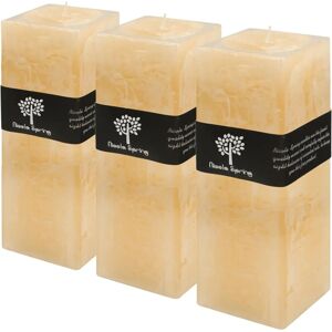 Nicola Spring Vanilla Candle - Square 200x75mm - 110hrs - Pack of 3 Nicola Spring Vanilla Candle - Square 200x75mm - 110hrs - Pack of 3