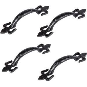 Hammer and Tongs 200mm Rustic Fleur De Lis Door Handle - Door Handle Hammer and Tongs 200mm Rustic Fleur De Lis Door Handle - Door Handle