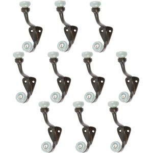 Hammer and Tongs 30mm x 105mm Grey Cast Iron Coat Hook - Hook Hammer and Tongs 30mm x 105mm Grey Cast Iron Coat Hook - Hook