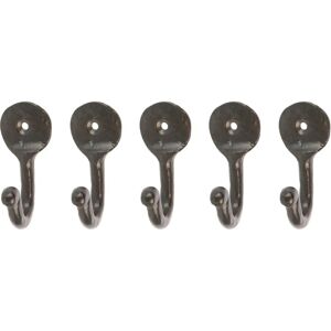 Hammer and Tongs 30mm x 65mm Black Vintage Hook - Hook Hammer and Tongs 30mm x 65mm Black Vintage Hook - Hook