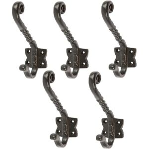 Hammer and Tongs 40mm x 125mm Vintage Cast Iron Coat & Hat Hook - Hook Hammer and Tongs 40mm x 125mm Vintage Cast Iron Coat & Hat Hook - Hook