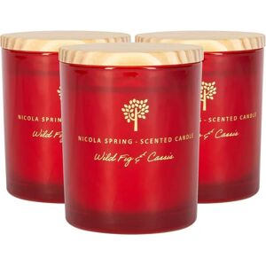 Nicola Spring 3x Soy Wax Scented Candles Aromatherapy Gift - Wild Fig & Cassis - 130g - Candles Nicola Spring 3x Soy Wax Scented Candles Aromatherapy Gift - Wild Fig & Cassis - 130g - Candles