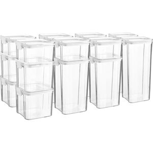 Argon Tableware 16 Piece Food Storage Containers Set - Food Storage Containers Argon Tableware 16 Piece Food Storage Containers Set - Food Storage Containers