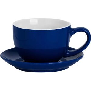 Argon Tableware Navy Blue Cappuccino Cup & Saucer Set - Coffee & Tea Mug Argon Tableware Navy Blue Cappuccino Cup & Saucer Set - Coffee & Tea Mug