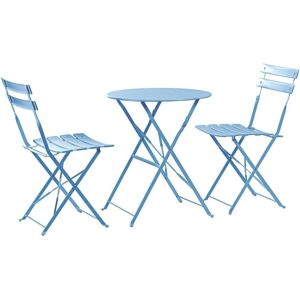 Harbour Housewares - Two-Seater Round Bistro - Light Blue Harbour Housewares - Two-Seater Round Bistro - Light Blue