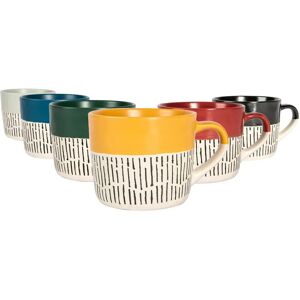 Nicola Spring Dash Multi Ceramic Mug - Coffee & Tea Cup Nicola Spring Dash Multi Ceramic Mug - Coffee & Tea Cup