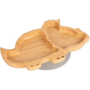 Tiny Dining Dinosaur Plate - Segmented Design Grey Children Tiny Dining Dinosaur Plate - Segmented Design Grey Children