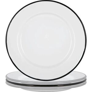 Argon - Tableware White Enamel - Steel - Dinner Plates Argon - Tableware White Enamel - Steel - Dinner Plates