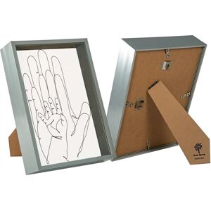Nicola Spring 3D Deep Box Photo Frame - Grey Nicola Spring 3D Deep Box Photo Frame - Grey