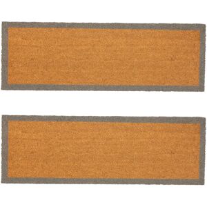Nicola Spring - Coir Door Mat - Grey - Indoors - Door Mat Nicola Spring - Coir Door Mat - Grey - Indoors - Door Mat