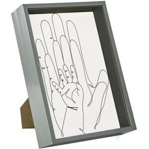 Nicola Spring Deep Box Photo Frame - A4 8x12" Grey Nicola Spring Deep Box Photo Frame - A4 8x12" Grey
