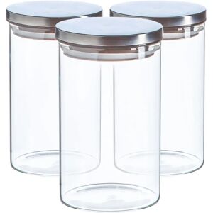 Argon - Glass Storage Jars - 1L - Metal Lids - Glass storage jars Argon - Glass Storage Jars - 1L - Metal Lids - Glass storage jars
