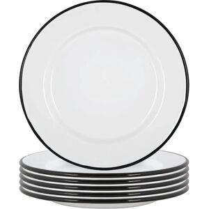 Argon Tableware - Enamel - White - 25.5cm - Dinner plates Argon Tableware - Enamel - White - 25.5cm - Dinner plates