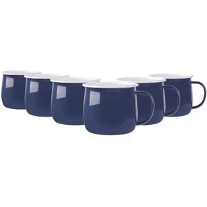 Argon Tableware - Enamel Belly Mug - 375ml - Blue - Mugs Argon Tableware - Enamel Belly Mug - 375ml - Blue - Mugs