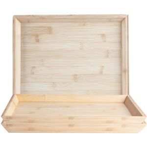 Argon Tableware Eco-Friendly Bamboo Tray - Serving Platter - 33cm - Brown - Set of 6 Argon Tableware Eco-Friendly Bamboo Tray - Serving Platter - 33cm - Brown - Set of 6