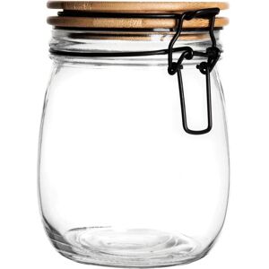 Argon Tableware Airtight Storage Jar - Scandinavian Glass Canister - Black Seal - 750ml Argon Tableware Airtight Storage Jar - Scandinavian Glass Canister - Black Seal - 750ml