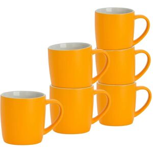 Argon Tableware Yellow 6pc Mug Set - Coffee & Tea - 340ml Argon Tableware Yellow 6pc Mug Set - Coffee & Tea - 340ml