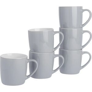 Argon Tableware Grey Ceramic Mug Set - 350ml - 6pc - Mugs Argon Tableware Grey Ceramic Mug Set - 350ml - 6pc - Mugs