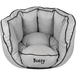 Bunty Oyster Dog Bed - Grey, Small, High Walls & Plush Base - Pet Bed Bunty Oyster Dog Bed - Grey, Small, High Walls & Plush Base - Pet Bed