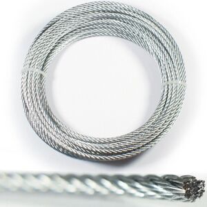Generic - 8mm galvanised steel wire rope - 10m - wire rope Generic - 8mm galvanised steel wire rope - 10m - wire rope