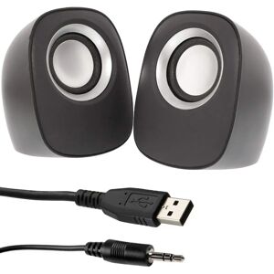 Loops QUALITY Black 2.0 PC Laptop Stereo Surround Speaker System - Speaker System Loops QUALITY Black 2.0 PC Laptop Stereo Surround Speaker System - Speaker System