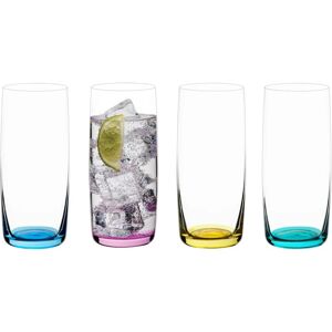 Anton Studio Designs Gala Highball Glasses - Set of 4, 350ml, Assorted Anton Studio Designs Gala Highball Glasses - Set of 4, 350ml, Assorted