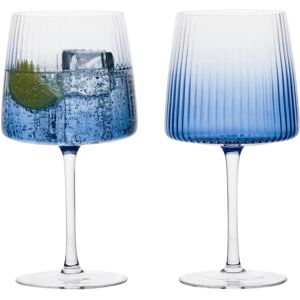 Anton Studio Designs Empire Blue Gin Glasses Set - 700ml Anton Studio Designs Empire Blue Gin Glasses Set - 700ml