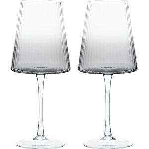 Anton Studio Designs Empire Smoke Wine Glass Set of 2 Anton Studio Designs Empire Smoke Wine Glass Set of 2