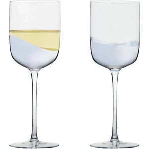 Anton Studio Designs Wave Silver Set of 2 Wine Glasses Anton Studio Designs Wave Silver Set of 2 Wine Glasses