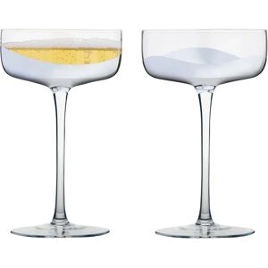 Anton Studio Designs Wave Set of 2 Silver Champagne Saucers Anton Studio Designs Wave Set of 2 Silver Champagne Saucers