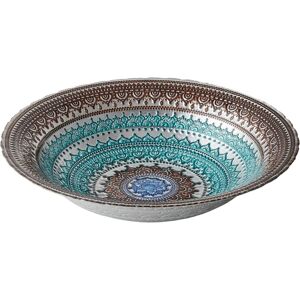 Anton Studios Anton Model Decorative Bowl - Decorated Glass 32cm Anton Studios Anton Model Decorative Bowl - Decorated Glass 32cm