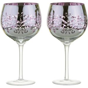 Artland Lilac Filigree Gin Glasses Set of 2 Artland Lilac Filigree Gin Glasses Set of 2