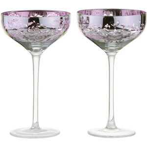 Artland Lilac Filigree Champagne Saucers - Champagne Saucers Artland Lilac Filigree Champagne Saucers - Champagne Saucers