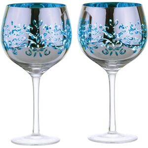 Artland Filigree Gin Glasses Blue Set of 2 - Gin Glasses Artland Filigree Gin Glasses Blue Set of 2 - Gin Glasses