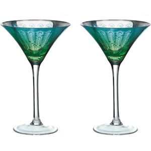 Artland Peacock 2-Piece Martini Glass Set - Martini Glasses Artland Peacock 2-Piece Martini Glass Set - Martini Glasses