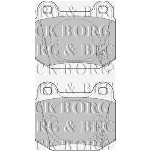 Borg & Beck Model BBP1899 Rear Brake Pads Set - Brake Pad Set for Peugeot 607 Citroen C5 Borg & Beck Model BBP1899 Rear Brake Pads Set - Brake Pad Set for Peugeot 607 Citroen C5