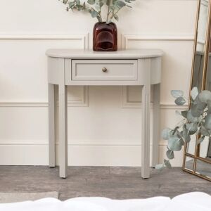 Daventry - Grey Half Moon Table - Taupe-Grey - Console Table Daventry - Grey Half Moon Table - Taupe-Grey - Console Table