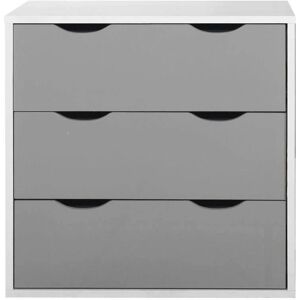Timber Art Design UK 3 Drawer Chest - White & Grey - Bedroom Storage Timber Art Design UK 3 Drawer Chest - White & Grey - Bedroom Storage
