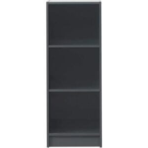 Timber Art Design UK 3 Tier Medium Narrow Bookcase Shelving Unit Dark Grey - Bookcase Timber Art Design UK 3 Tier Medium Narrow Bookcase Shelving Unit Dark Grey - Bookcase