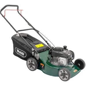 Webb WER18HP4 46cm 18" Petrol Lawnmower - Small-Medium Lawn Webb WER18HP4 46cm 18" Petrol Lawnmower - Small-Medium Lawn