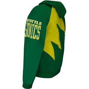 Mitchell & Ness Shark Tooth Hooded Jacket - Seattle Supersonics - Size 2XL Mitchell & Ness Shark Tooth Hooded Jacket - Seattle Supersonics - Size 2XL