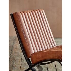 Nkuku Narwana Ribbed Leather Lounge Chair - Lounge Chair Nkuku Narwana Ribbed Leather Lounge Chair - Lounge Chair