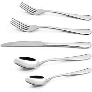 Vinsani 20 PCs Stainless Steel Cutlery Silverware Flatware Set Vinsani 20 PCs Stainless Steel Cutlery Silverware Flatware Set