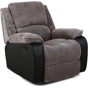 MORE4HOMES Grey Postana Jumbo Cord Fabric Recliner - Armchair MORE4HOMES Grey Postana Jumbo Cord Fabric Recliner - Armchair