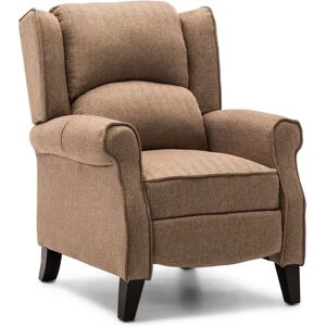 MORE4HOMES Eaton Wing Back Fireside Herringbone Fabric Recliner - Armchair MORE4HOMES Eaton Wing Back Fireside Herringbone Fabric Recliner - Armchair