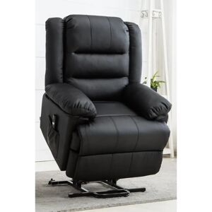 MORE4HOMES Loxley Electric Recliner - Bonded Leather - Black - Armchair MORE4HOMES Loxley Electric Recliner - Bonded Leather - Black - Armchair