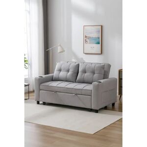 MORE4HOMES - HUDSON 2-SEATER - Light Grey - Sofa Bed MORE4HOMES - HUDSON 2-SEATER - Light Grey - Sofa Bed