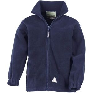 Result Kids Navy Blue Full Zip Active Fleece Jacket Result Kids Navy Blue Full Zip Active Fleece Jacket
