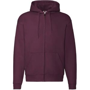 Fruit Of The Loom Burgundy XL Zip Hooded Sweatshirt Fruit Of The Loom Burgundy XL Zip Hooded Sweatshirt